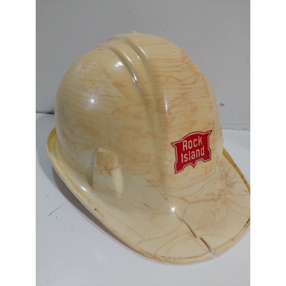 Vintage Cam- Hi Rock Island Railroad Train Hard Hat U.S.A. - Picture 9 of 10